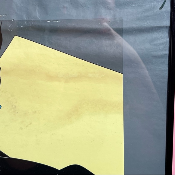 Vintage 80s retro art deco Patrick Nagel framed art print - Picture 5 of 8